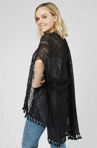 Jessica Floral Lace Kimono - Shop All Around Divas