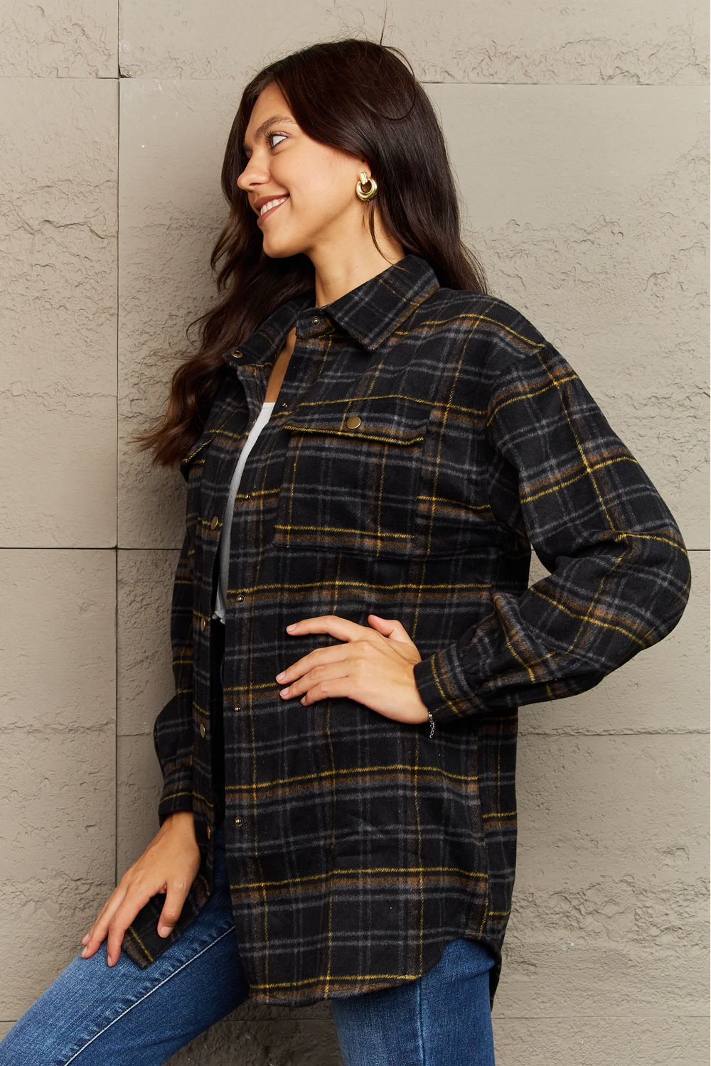 Katrina Plaid Shacket Jacket - 8 Colors - Shop All Around Divas