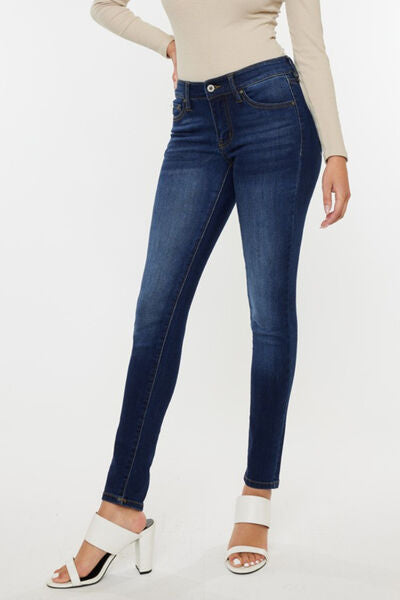 Kancan Mid Rise Gradient Skinny Jeans - Shop All Around Divas