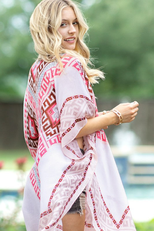 Pretty in Pink Kimono - Shop All Around Divas