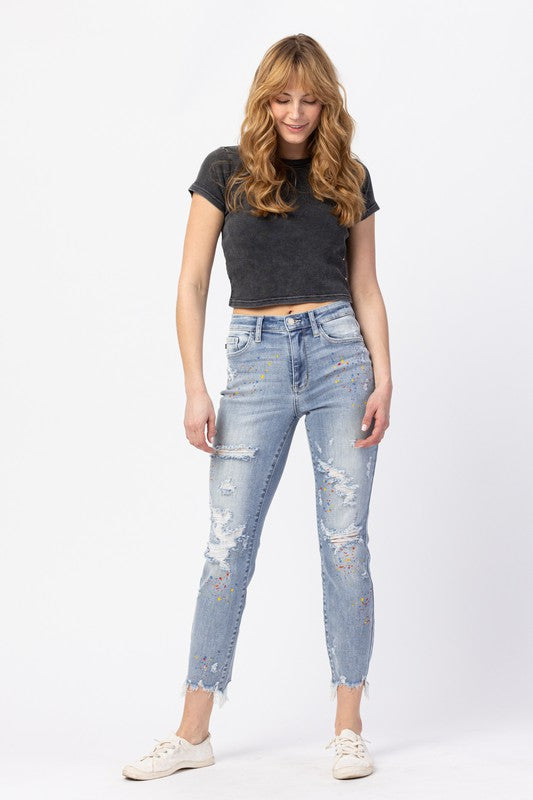 Sadia Paint Splatter Jeans