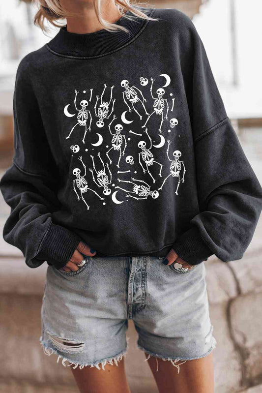 Skeleton Graphic Sweatshirt