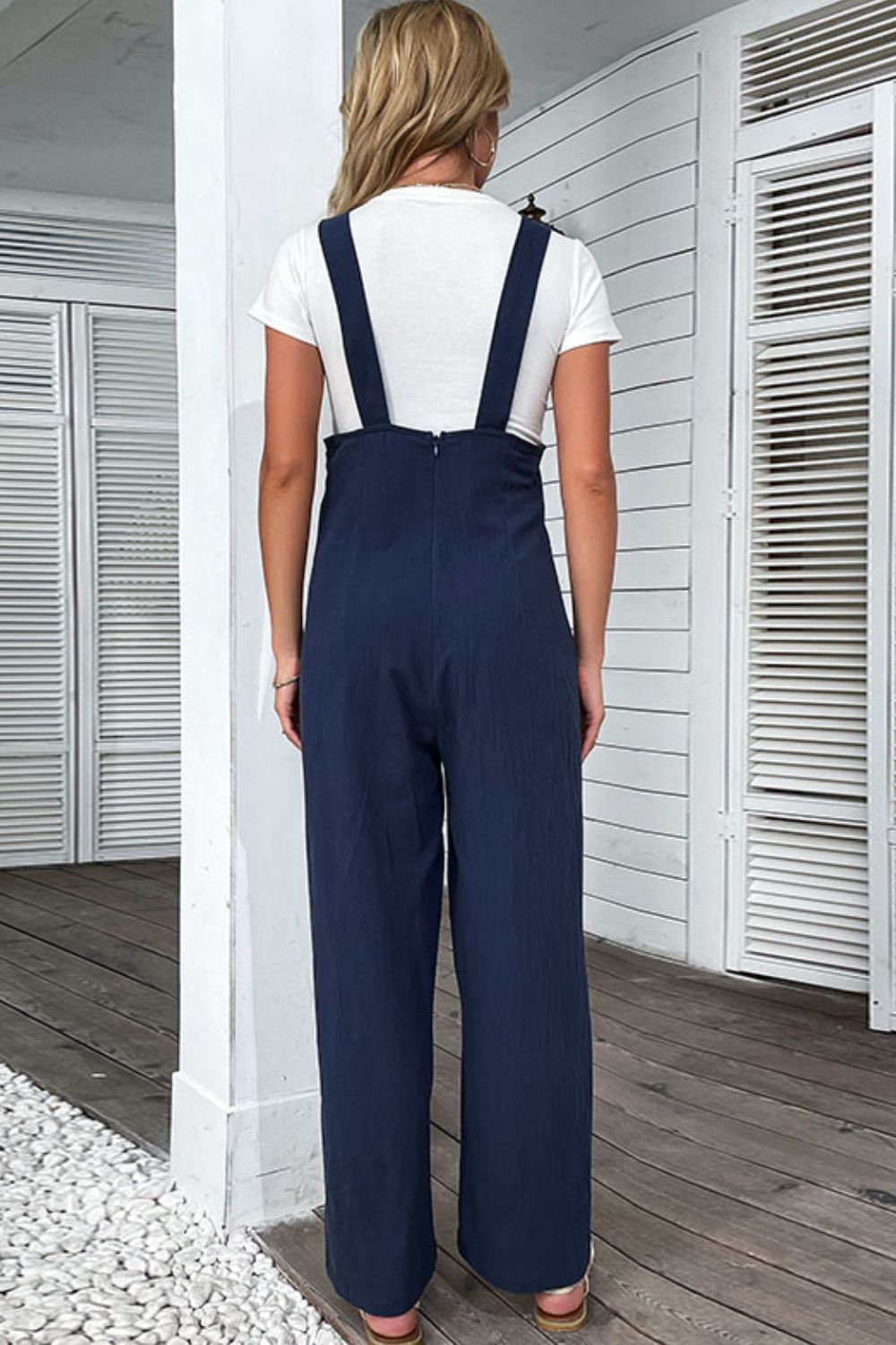 Light Up Your Life Buttoned Straight Leg Overalls - 2 colors