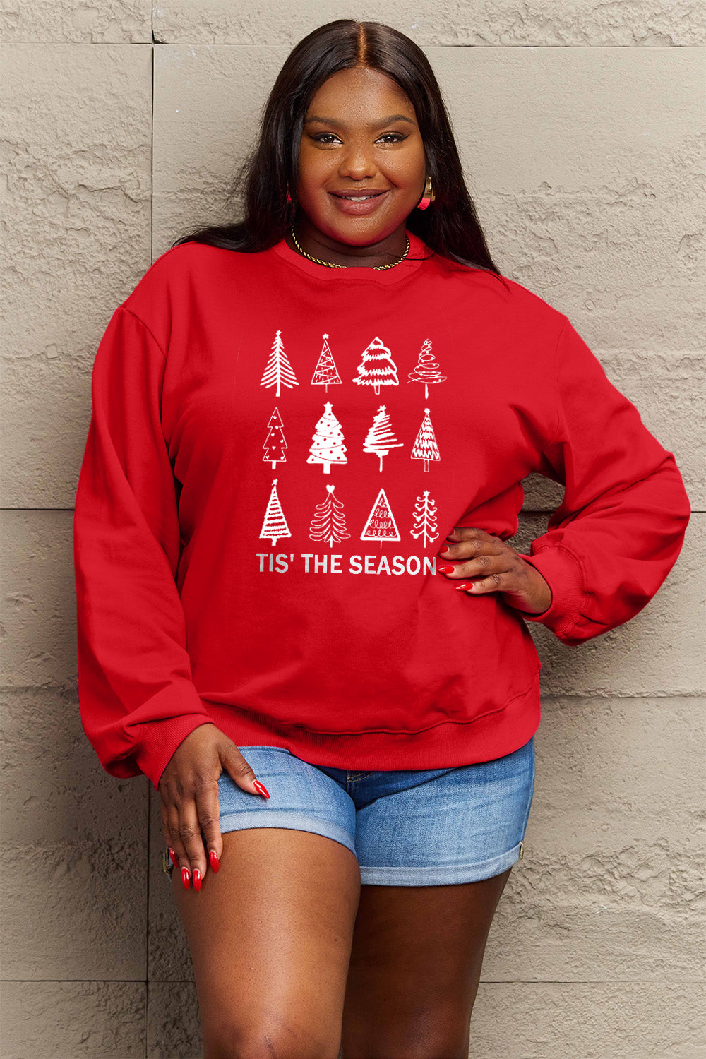 Christmas Tree Graphic Sweatshirt - 5 Colors