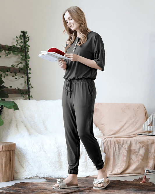 Carla Jumpsuit - Ash Grey 42POPS