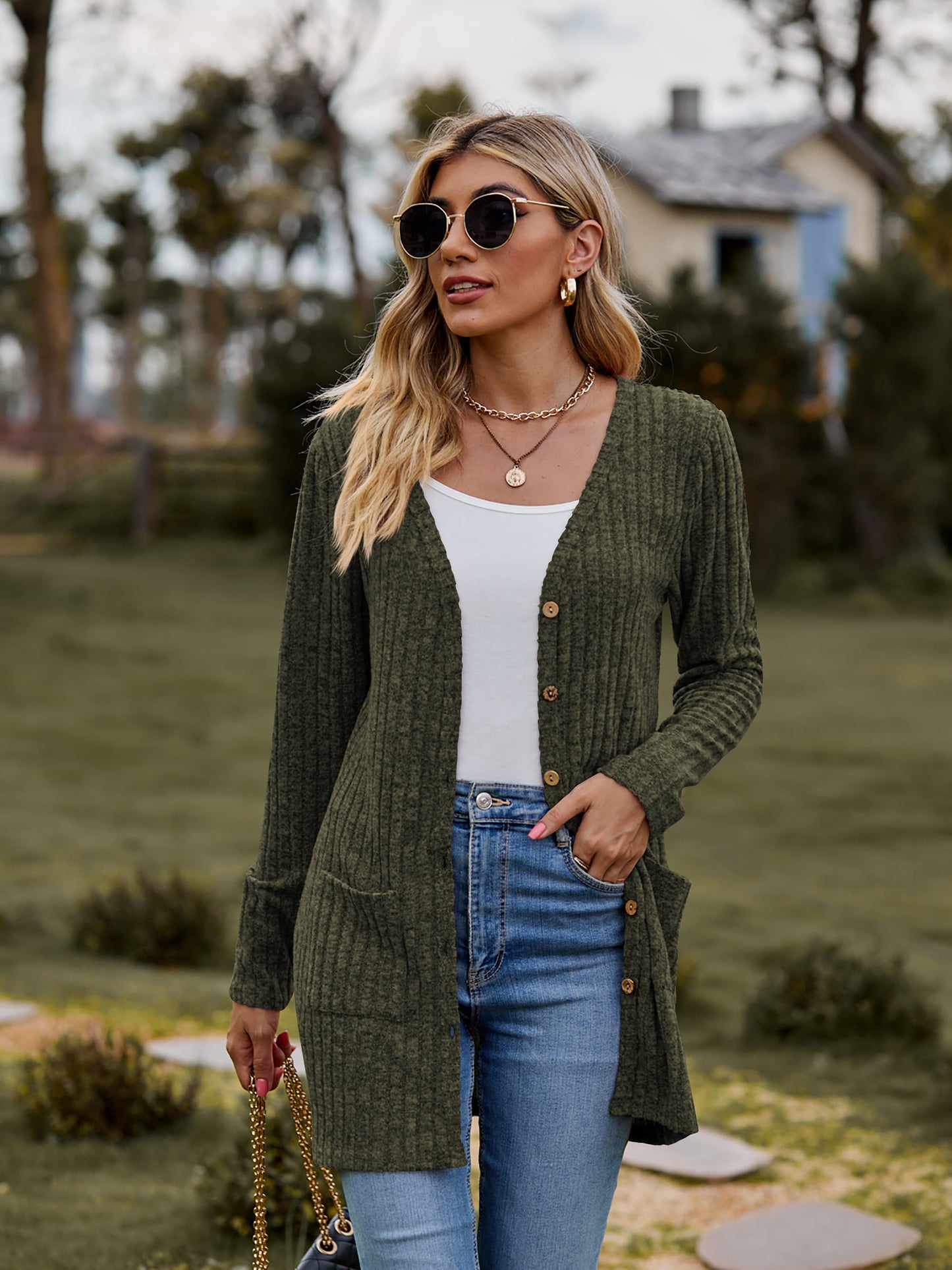 The BEST Ribbed Button-UP Cardigan - 7 Colors - Shop All Around Divas