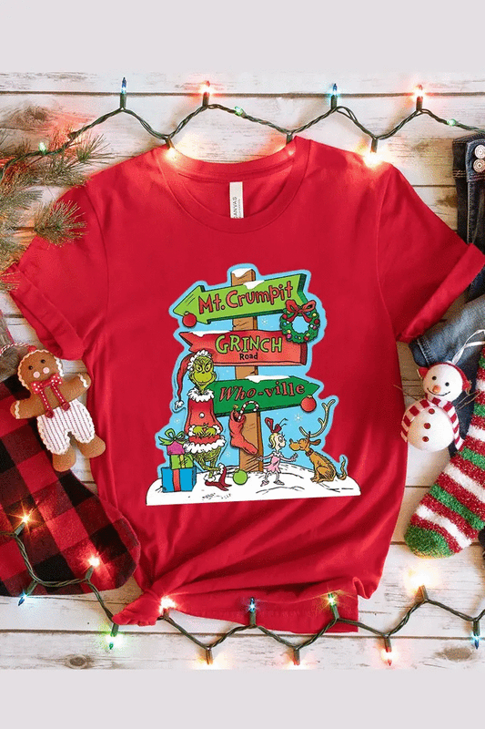 Grinch Street Sign Tee