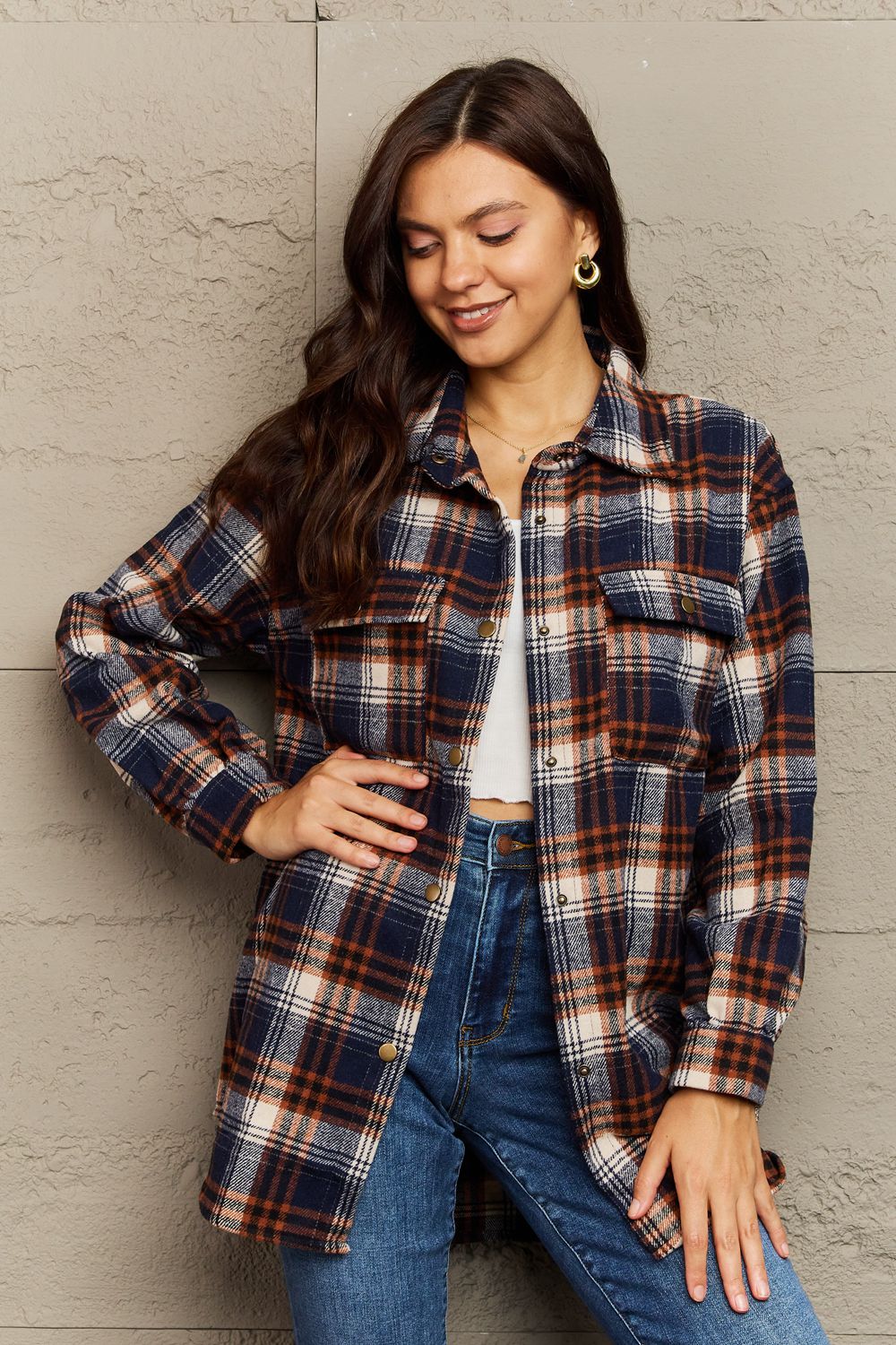 Katrina Plaid Shacket Jacket - 8 Colors - Shop All Around Divas