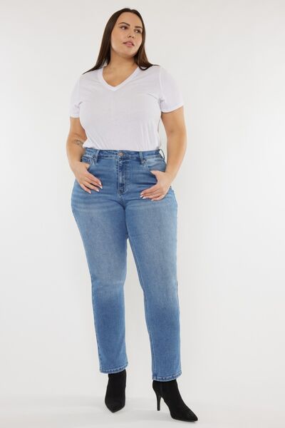 Kancan Full Size Cat's Whiskers High Waist Jeans - Shop All Around Divas