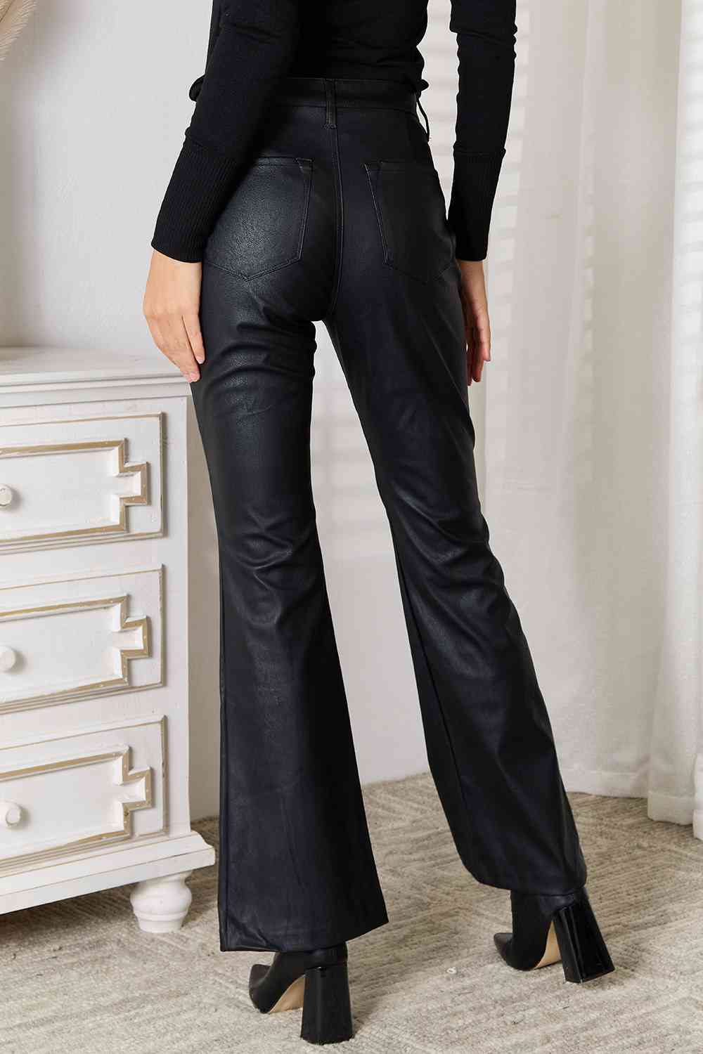 Kancan Slit Flare Leg Pants - Shop All Around Divas