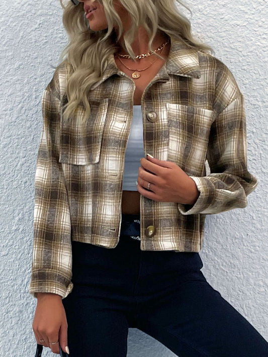 Take That Plaid Button-Up Shacket