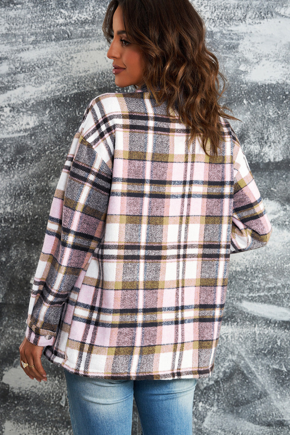 Double Take Plaid Button Front Shacket - 4 Colors - Shop All Around Divas