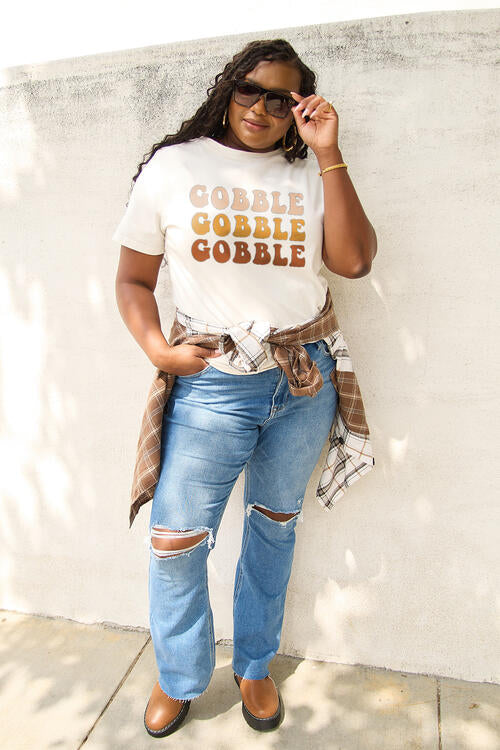 Simply Love GOBBLE Short Sleeve T-Shirt