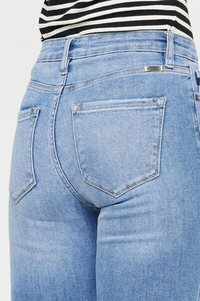 Kancan Distressed Cat's Whiskers Button Fly Jeans - Shop All Around Divas