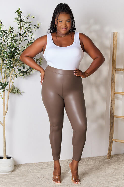 e.Luna Full Size High Waist Skinny Pants - Shop All Around Divas