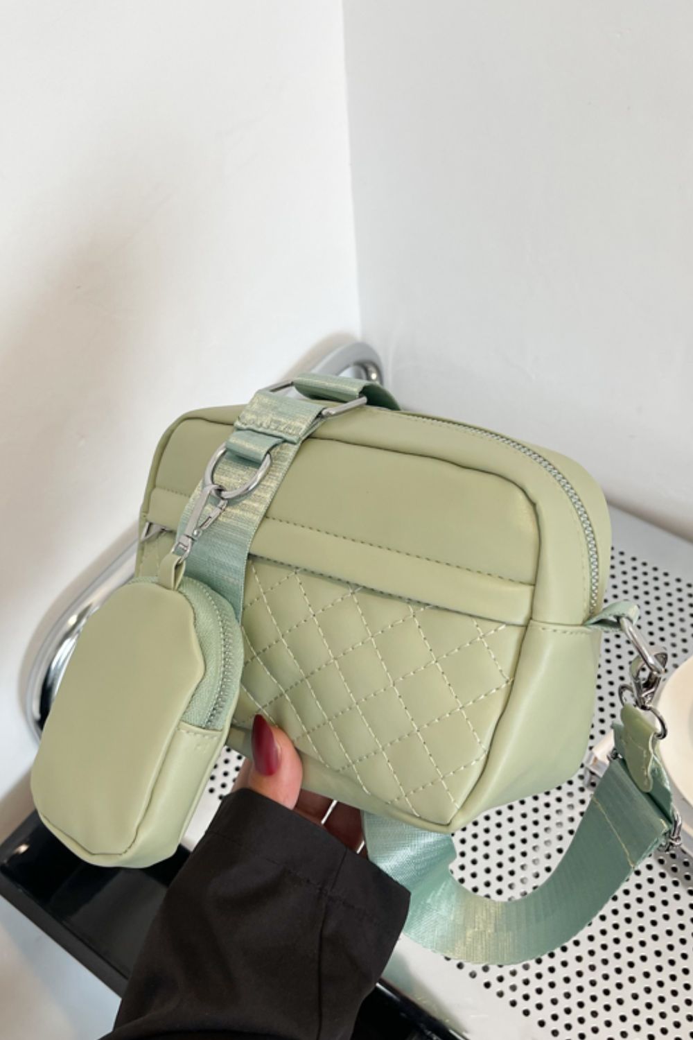 LADIES SMALL CLUTCH Bag Multi Compartment Cross Body Long Strap Wristlet  Purse £8.94 - PicClick UK
