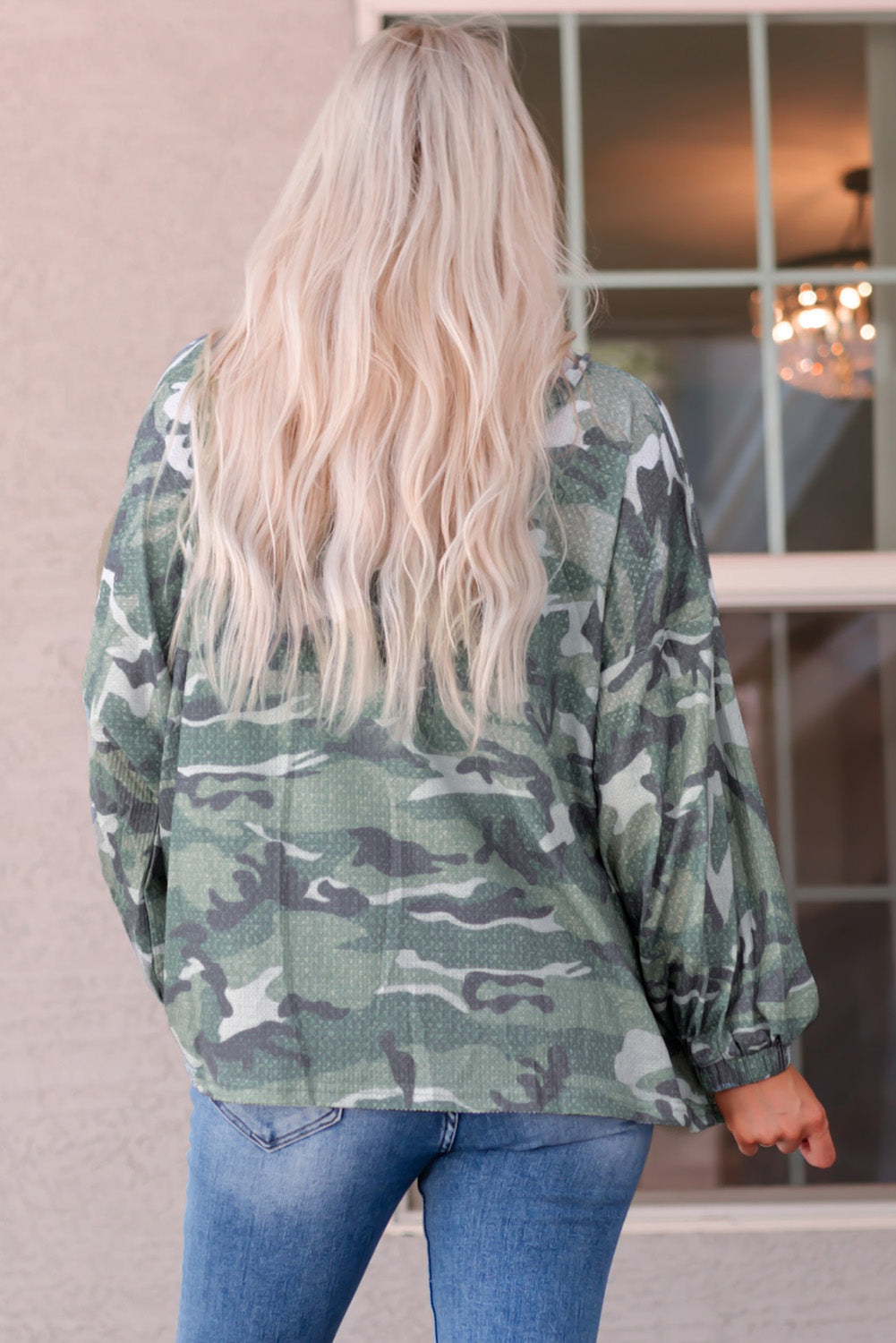 Camouflage Buttoned Hoodie