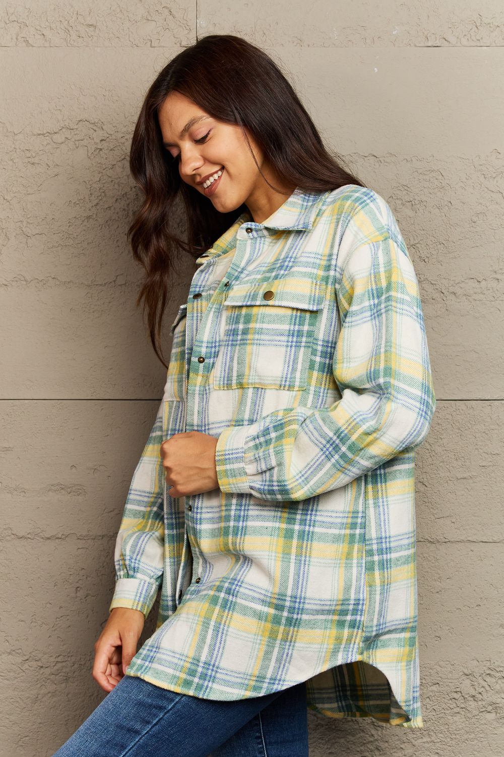 Katrina Plaid Shacket Jacket - 8 Colors - Shop All Around Divas