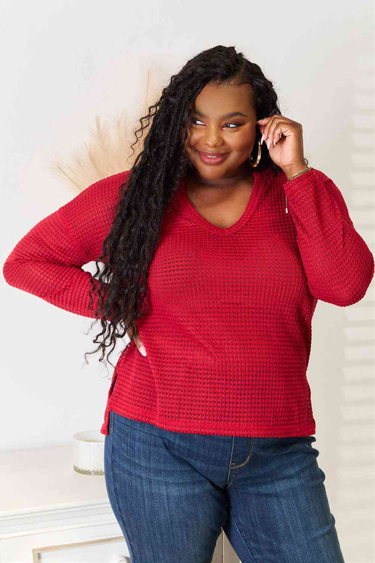 Culture Code Full Size Wide Notch Relax Top - Shop All Around Divas
