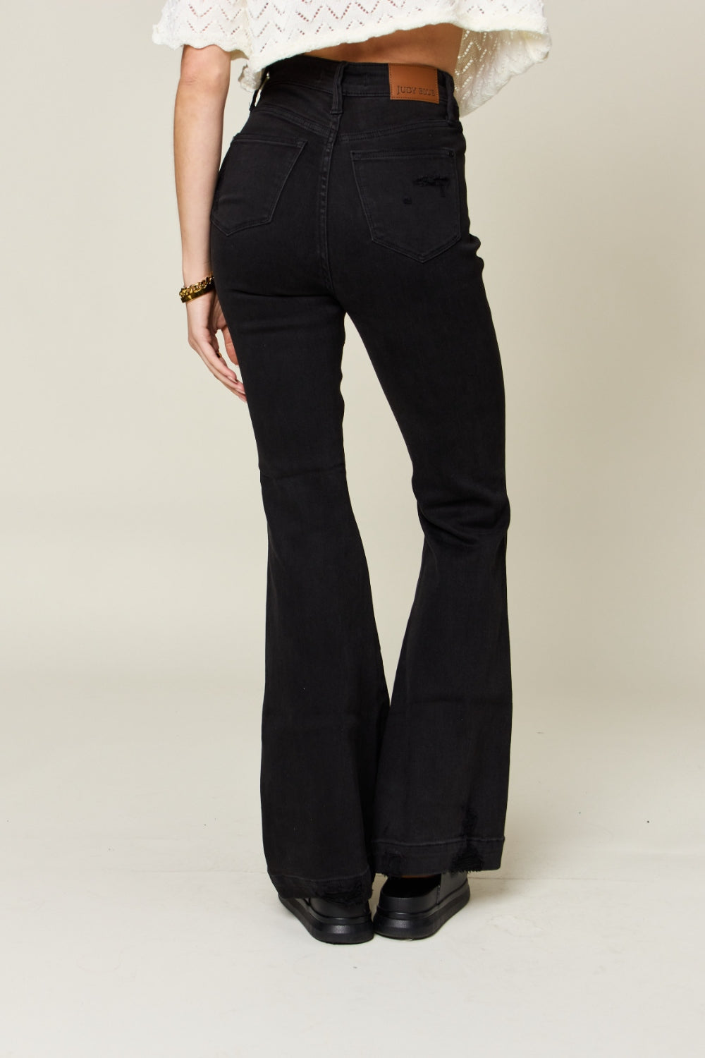 Judy Blue High Waist Distressed Flare Jeans - Shop All Around Divas