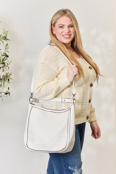 SHOMICO Weaved Vegan Leather Handbag - Shop All Around Divas