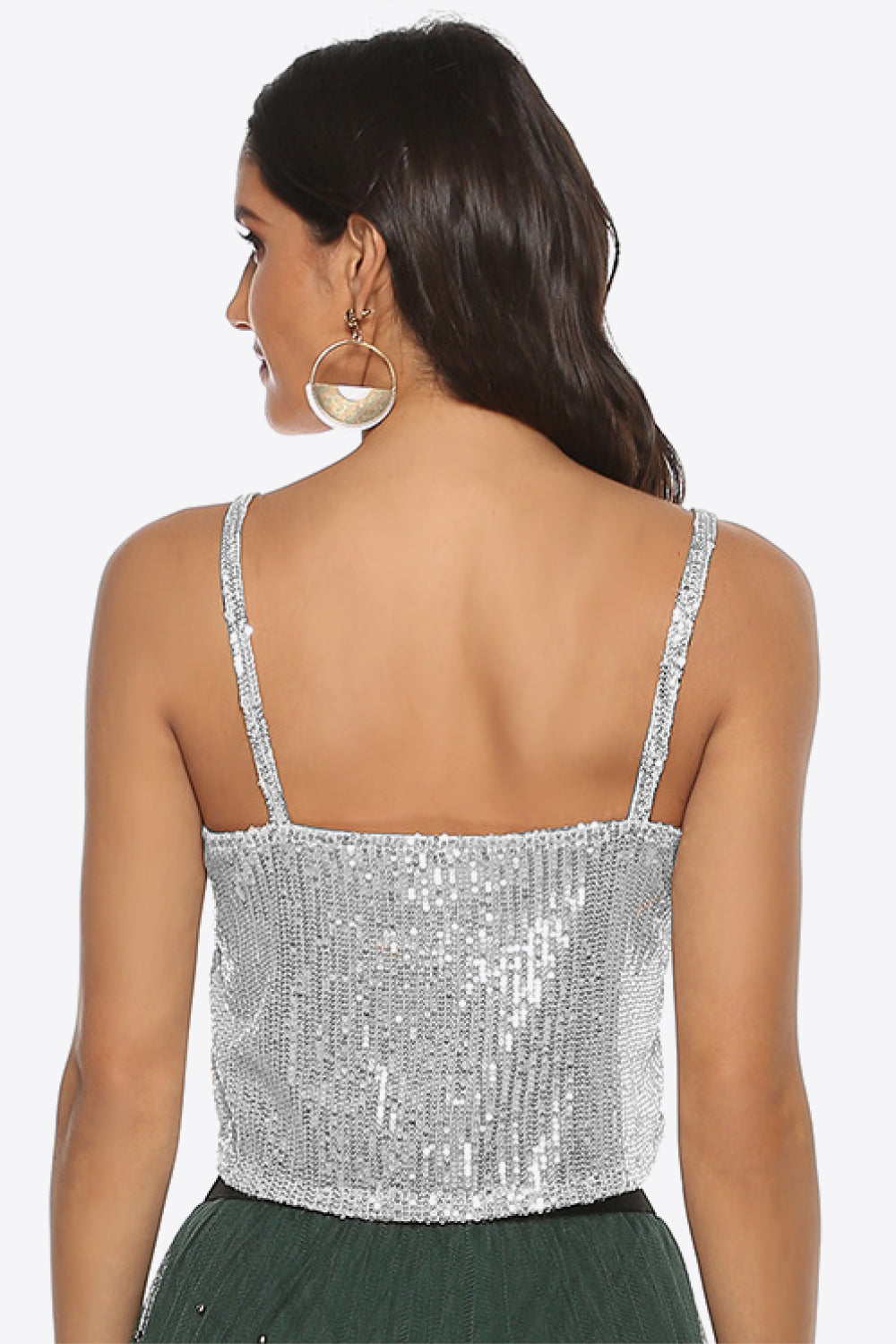 Lauren Sequin Cropped Cami - 2 Colors - Shop All Around Divas