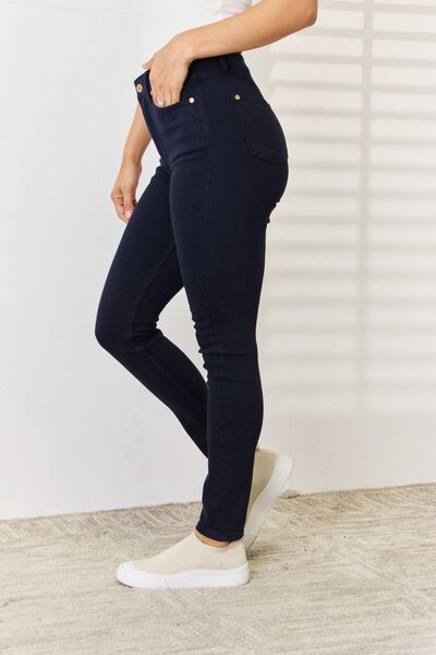 Judy Blue Full Size Garment Dyed Tummy Control Skinny Jeans - Shop All Around Divas