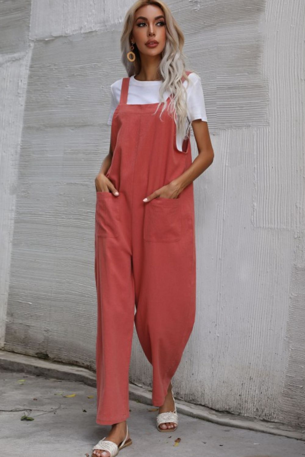 Spring Fever Wide Leg Overalls - 2 Colors