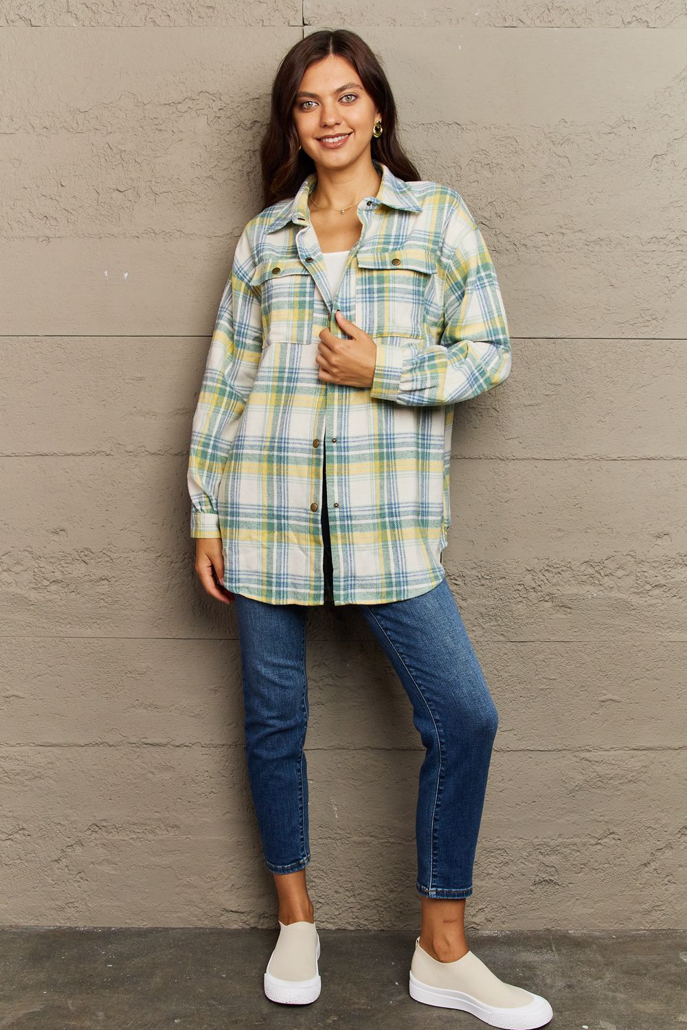 Katrina Plaid Shacket Jacket - 8 Colors - Shop All Around Divas