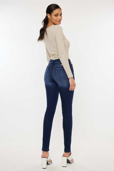 Kancan Mid Rise Gradient Skinny Jeans - Shop All Around Divas