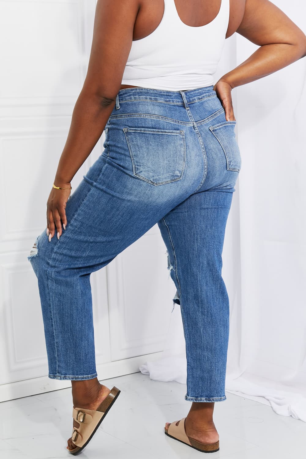 Emily High Rise Relaxed Jeans - Risen - Shop All Around Divas