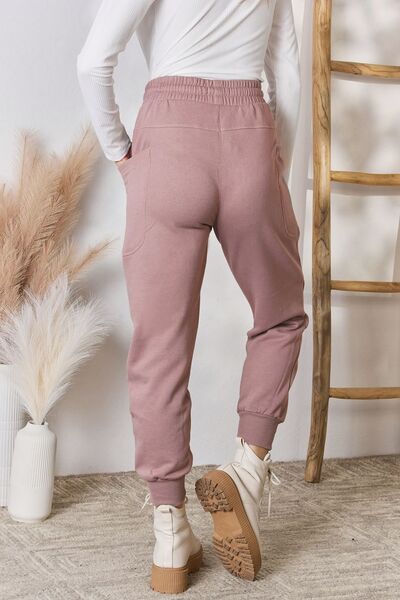 RISEN Drawstring Pocketed Joggers - Shop All Around Divas