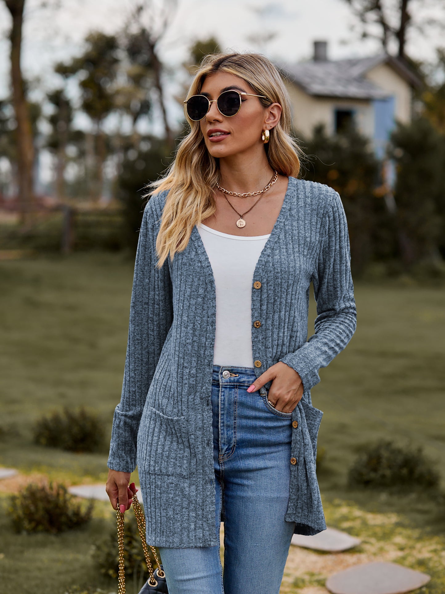 The BEST Ribbed Button-UP Cardigan - 7 Colors - Shop All Around Divas