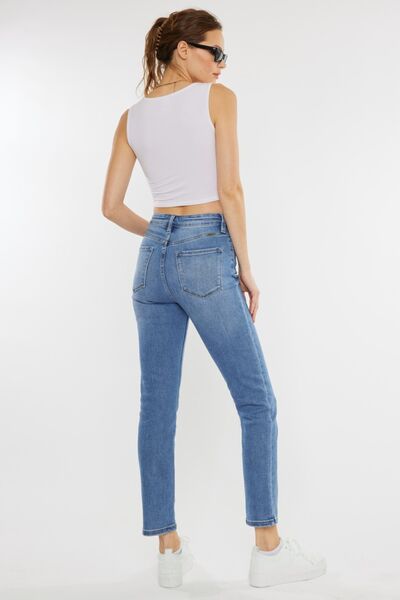 Kancan Full Size Cat's Whiskers High Waist Jeans - Shop All Around Divas