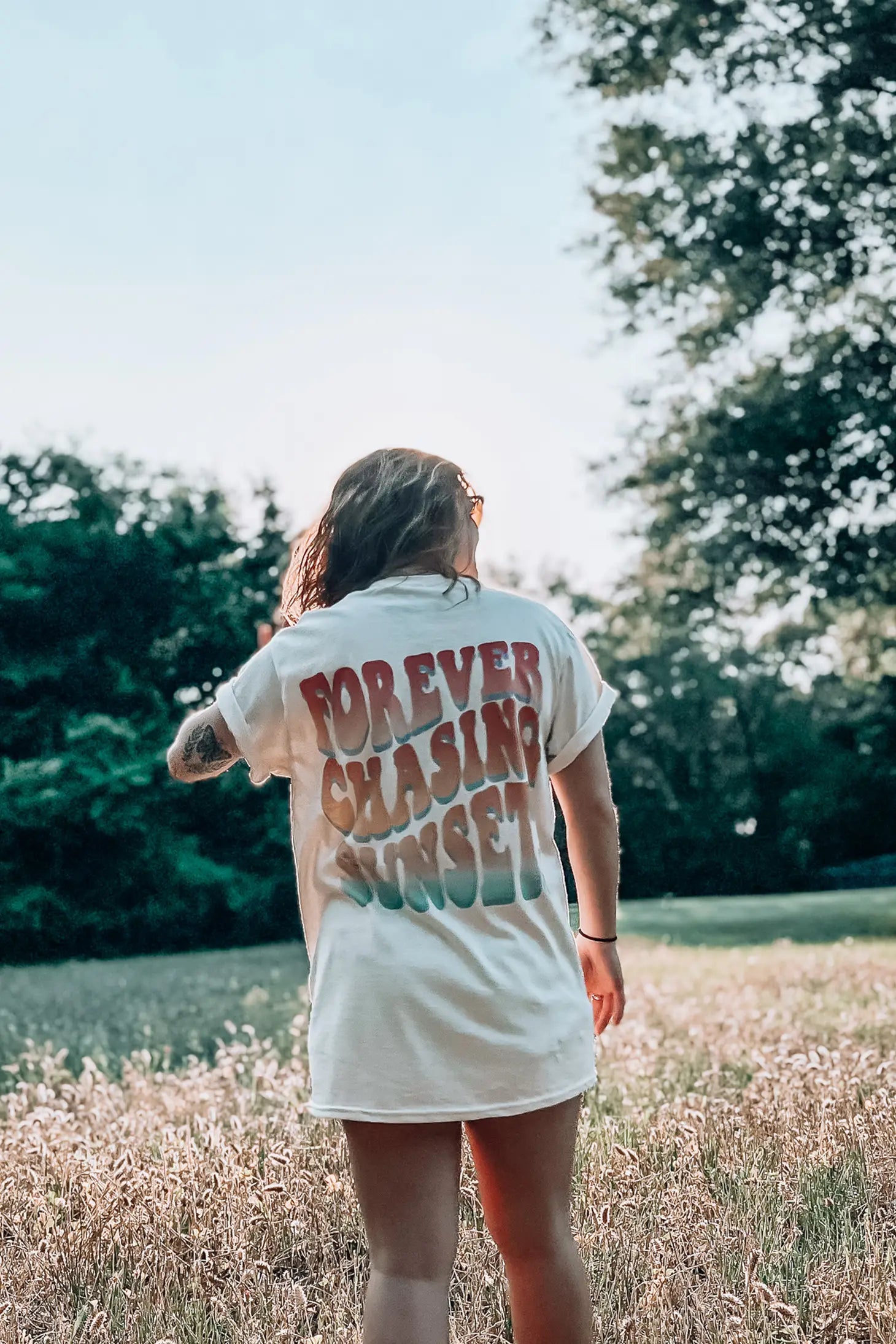 Chasing Sunsets Tee - Shop All Around Divas