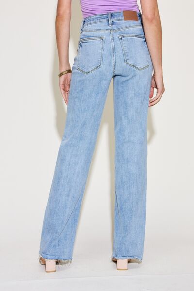 Judy Blue Full Size V Front Waistband Straight Jeans - Shop All Around Divas