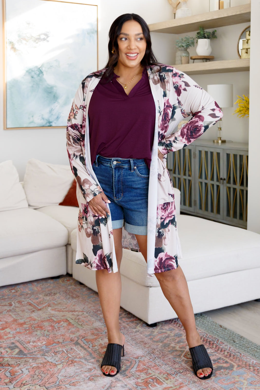 Blooming With Happiness Cardigan - Shop All Around Divas