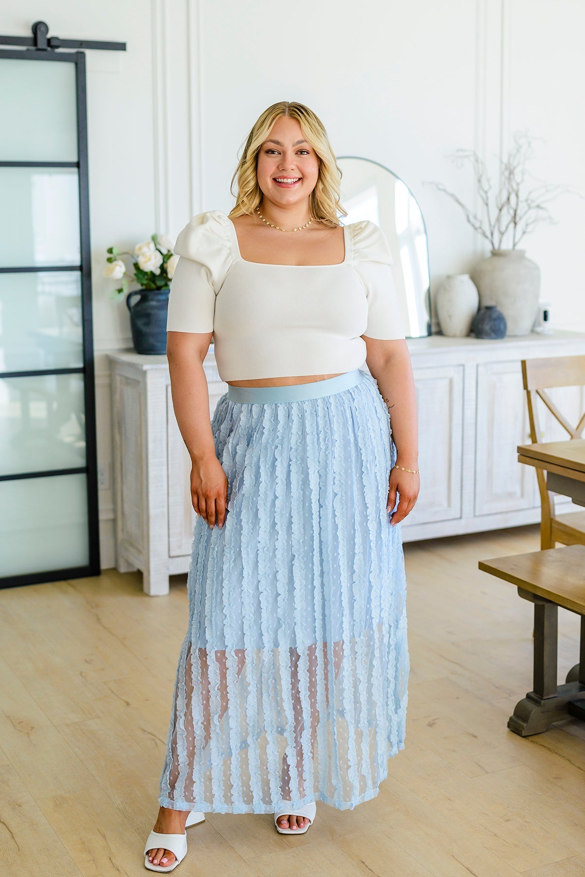 Cascading Ruffles A-Line Skirt - Shop All Around Divas