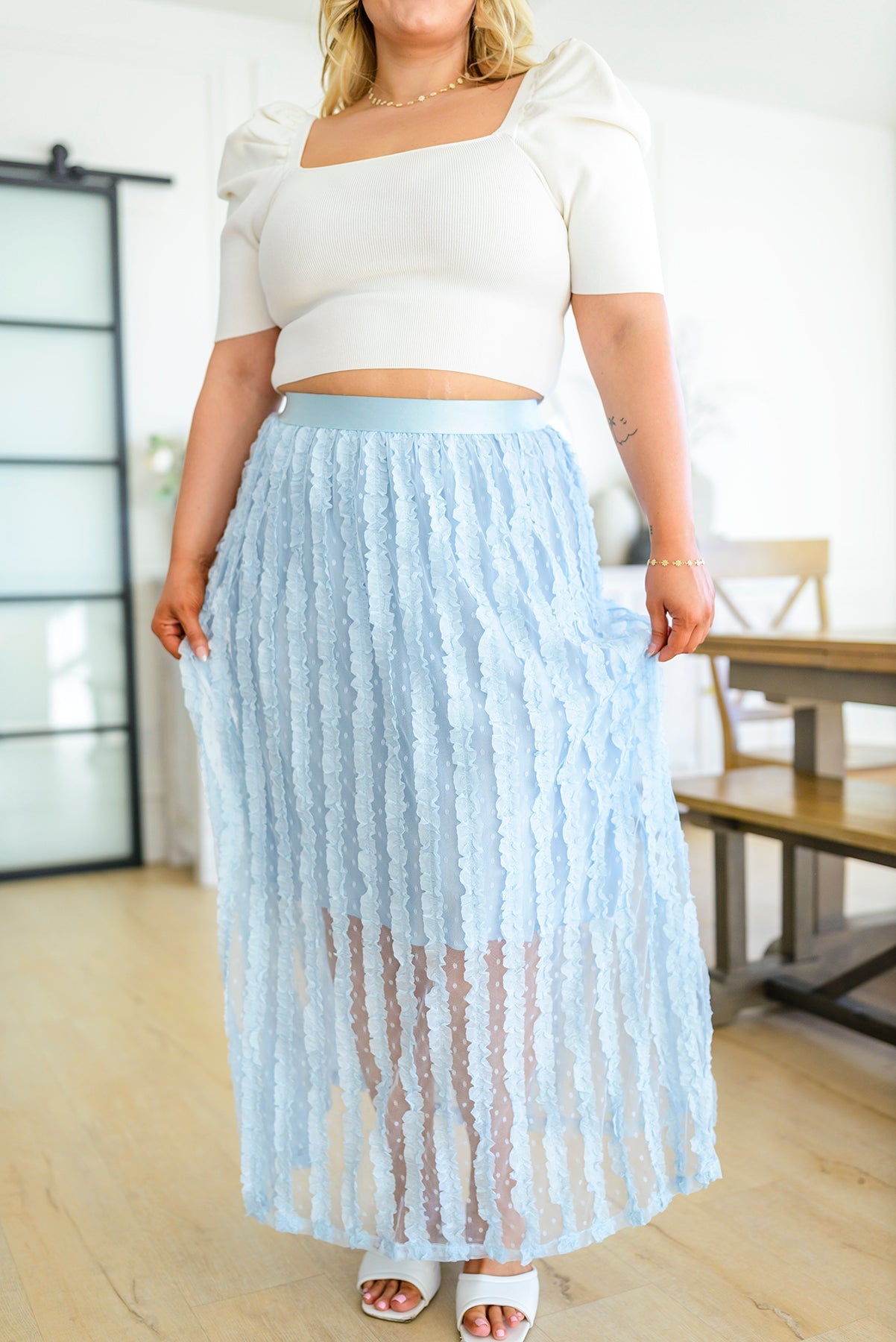 Cascading Ruffles A-Line Skirt - Shop All Around Divas