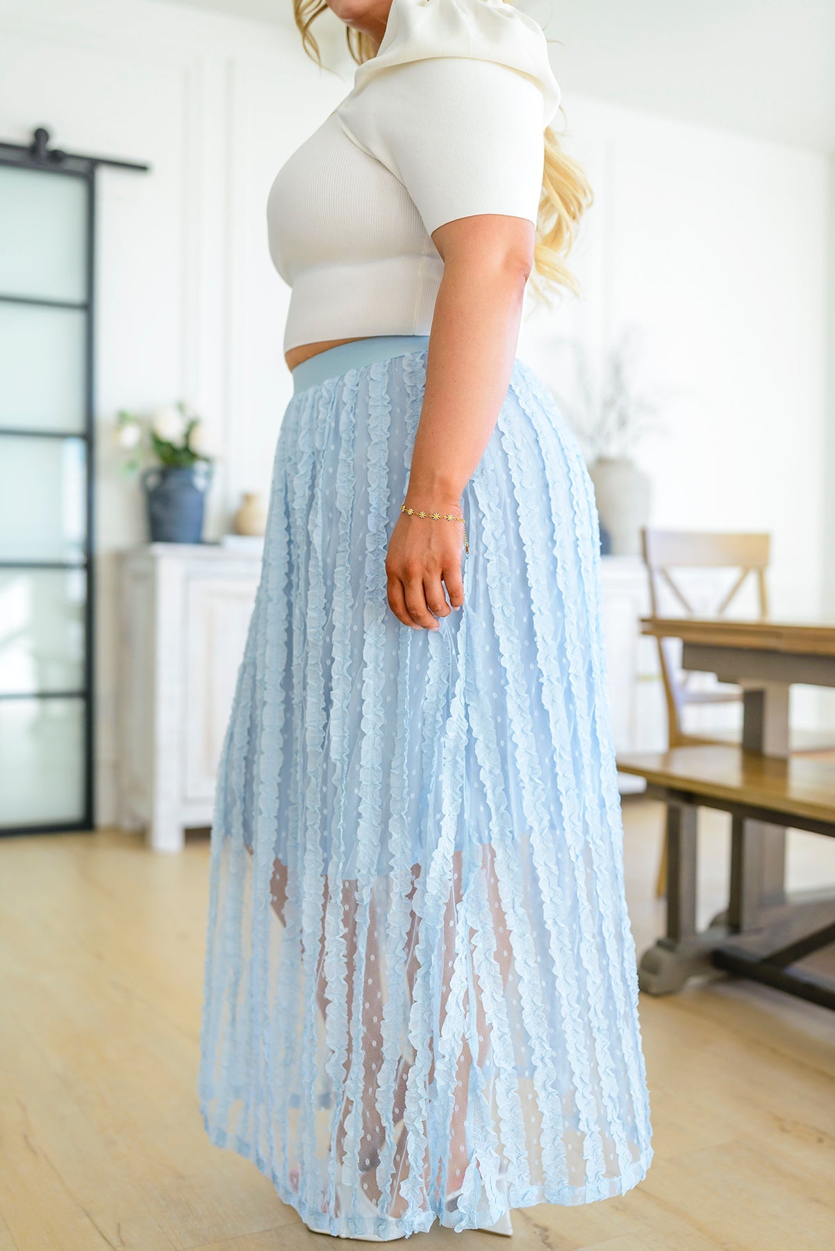 Cascading Ruffles A-Line Skirt - Shop All Around Divas