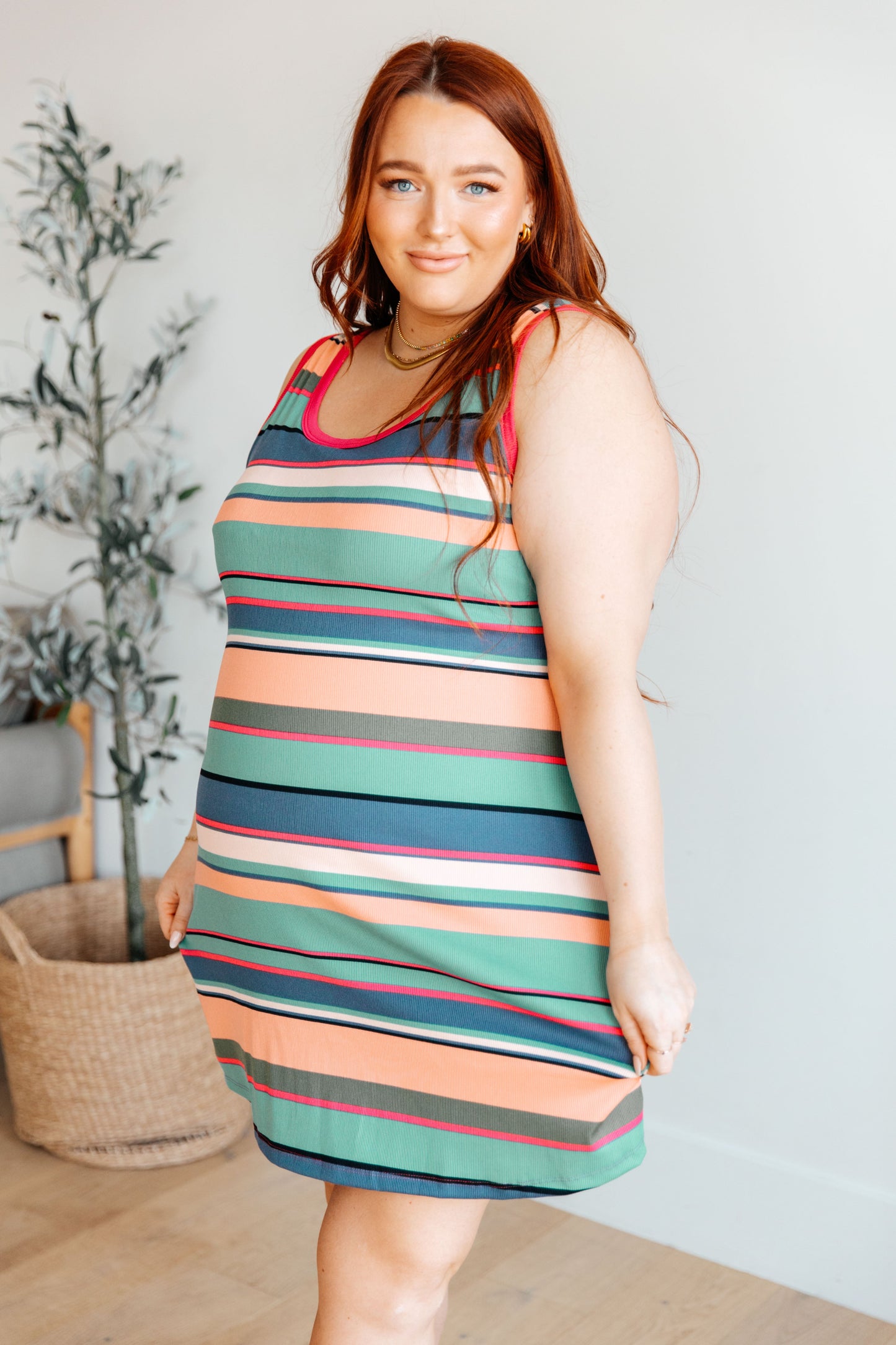 Summer Lovin' Striped Tank Dress - Shop All Around Divas