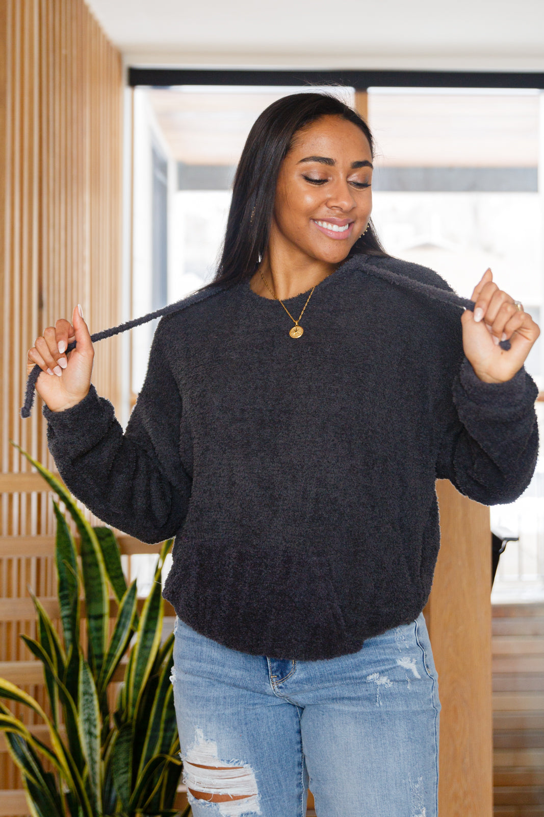 Cozy Does It Hoodie in Charcoal - Shop All Around Divas