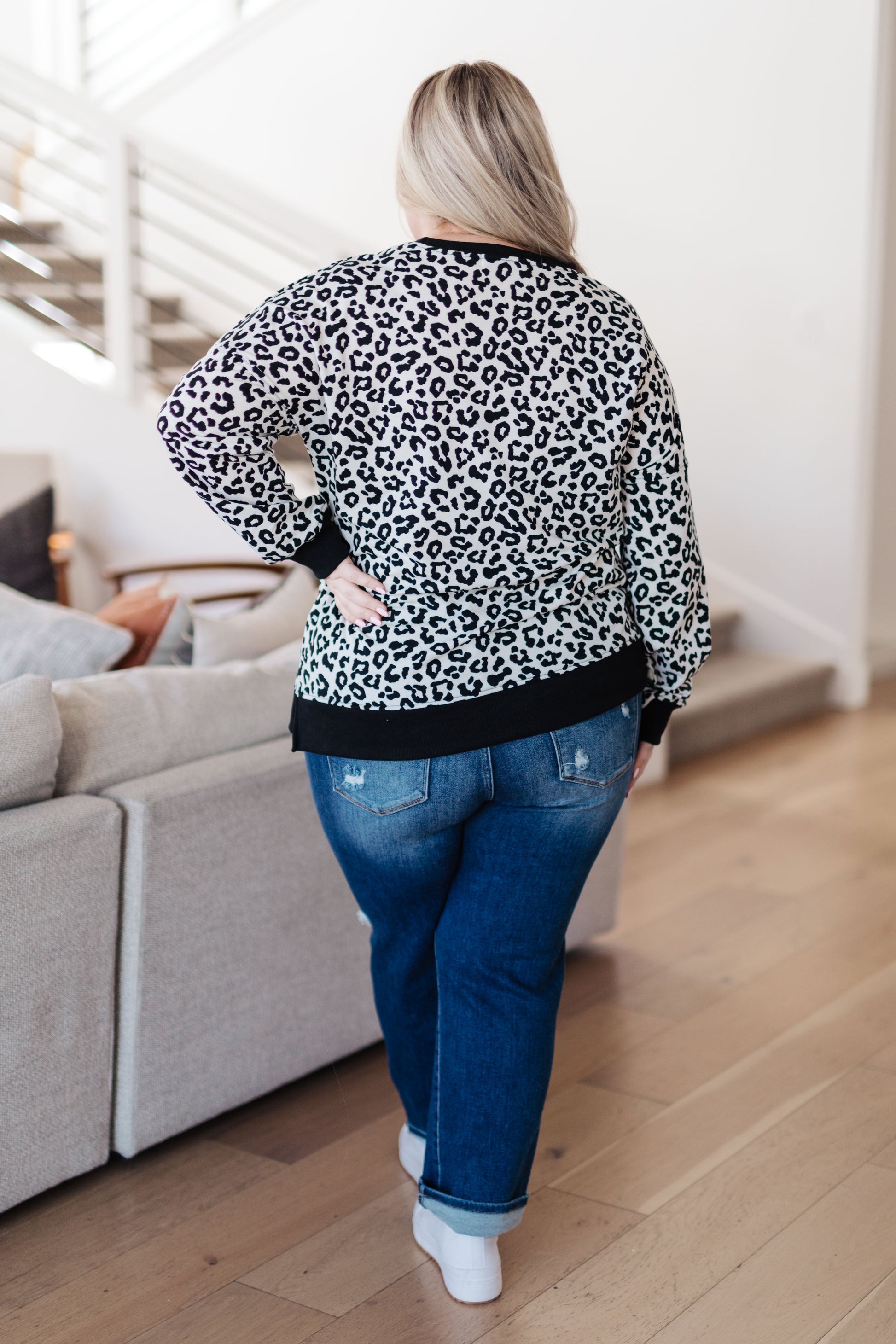 Cozy in Cheetah Pullover Sweatshirt - Shop All Around Divas