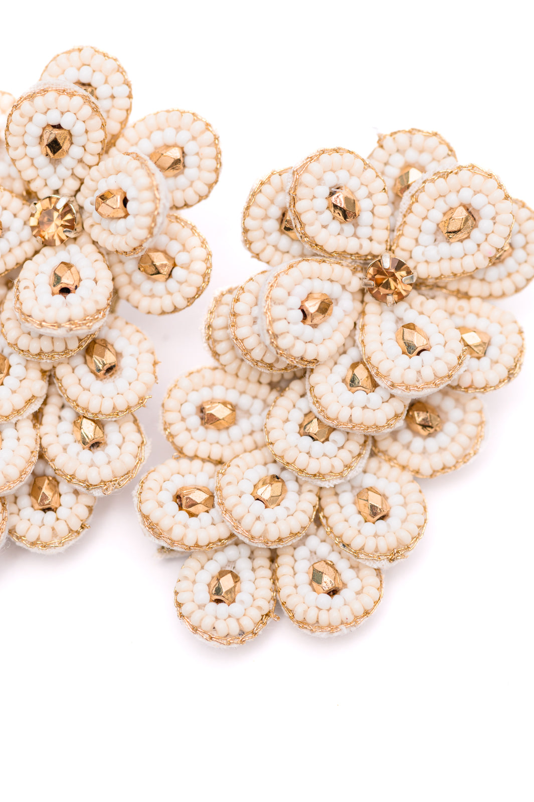 Falling Petals Earrings in Ivory - Shop All Around Divas