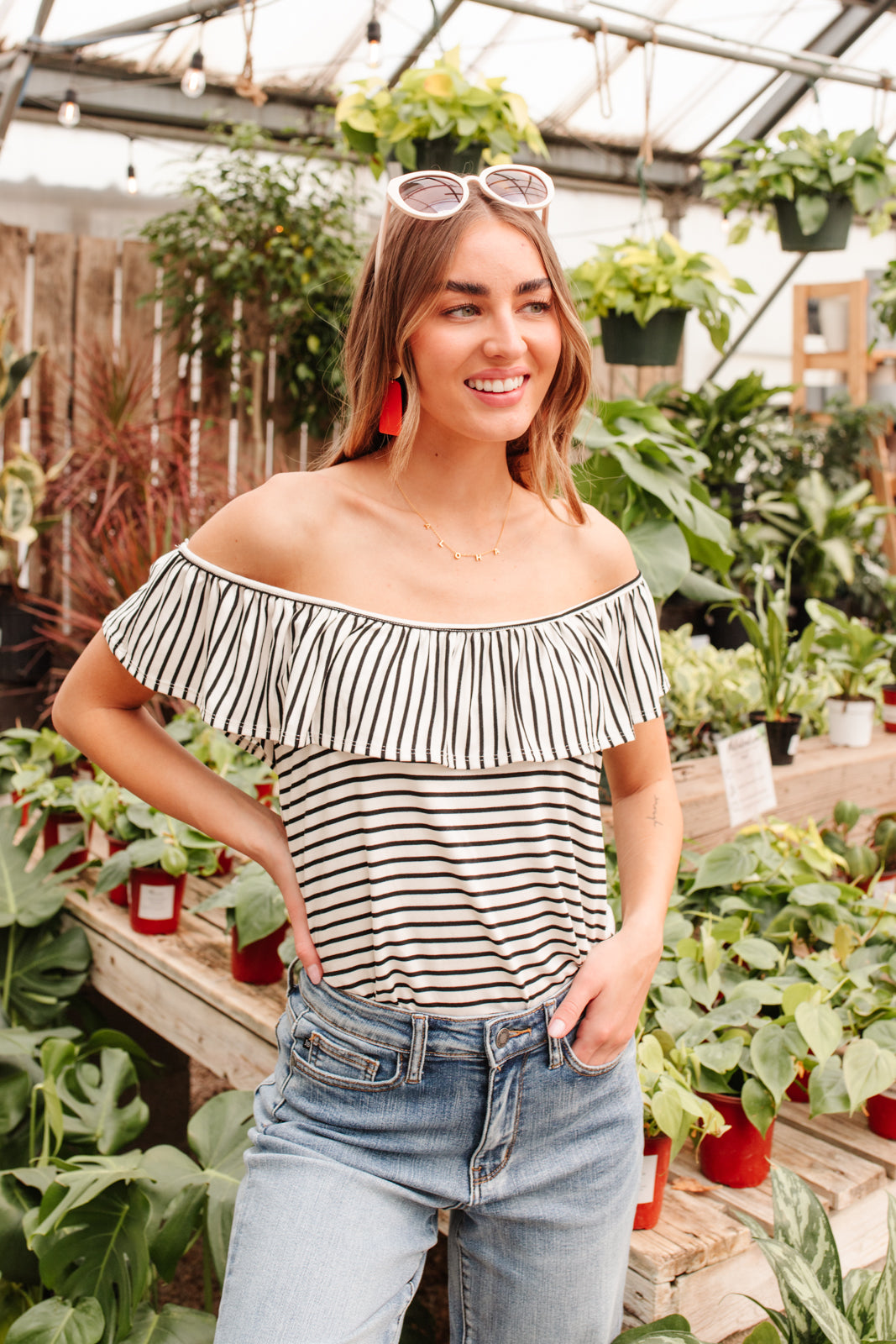 Extra Time Striped Top - Shop All Around Divas