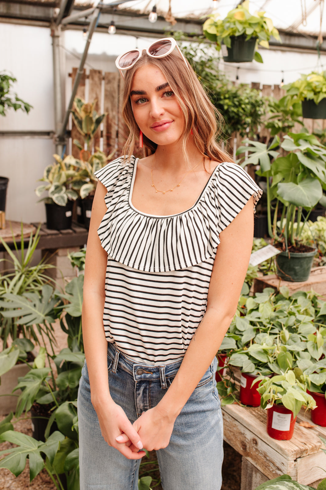 Extra Time Striped Top - Shop All Around Divas