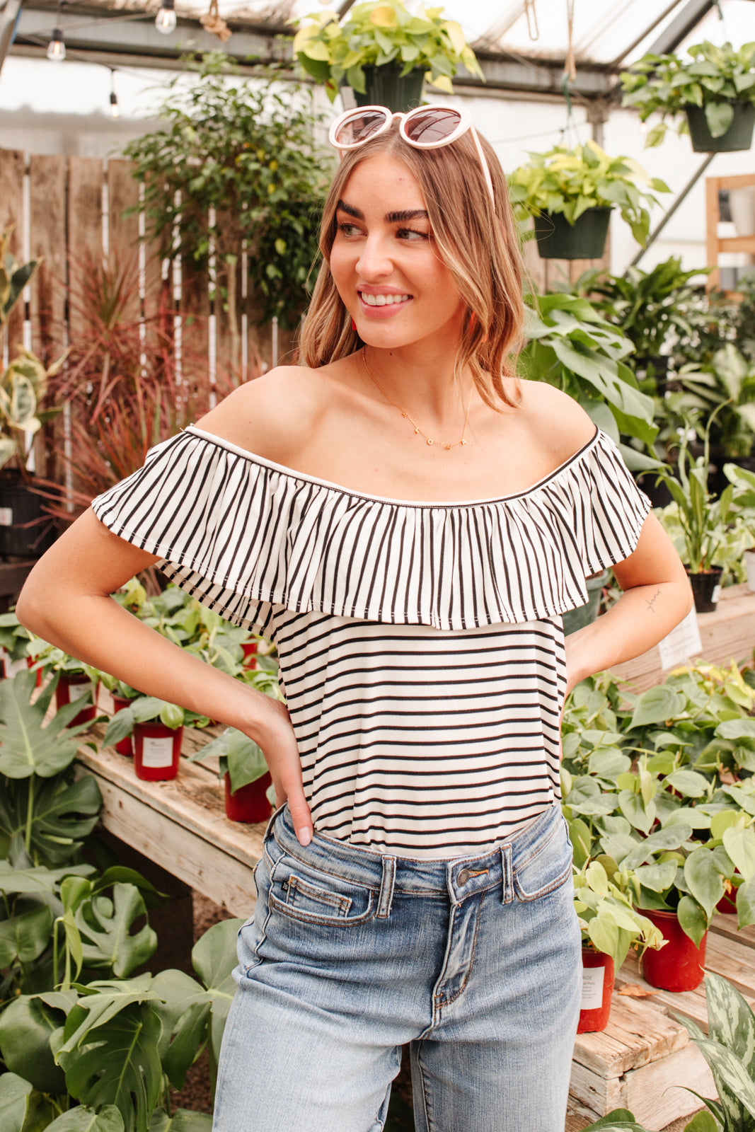 Extra Time Striped Top - Shop All Around Divas