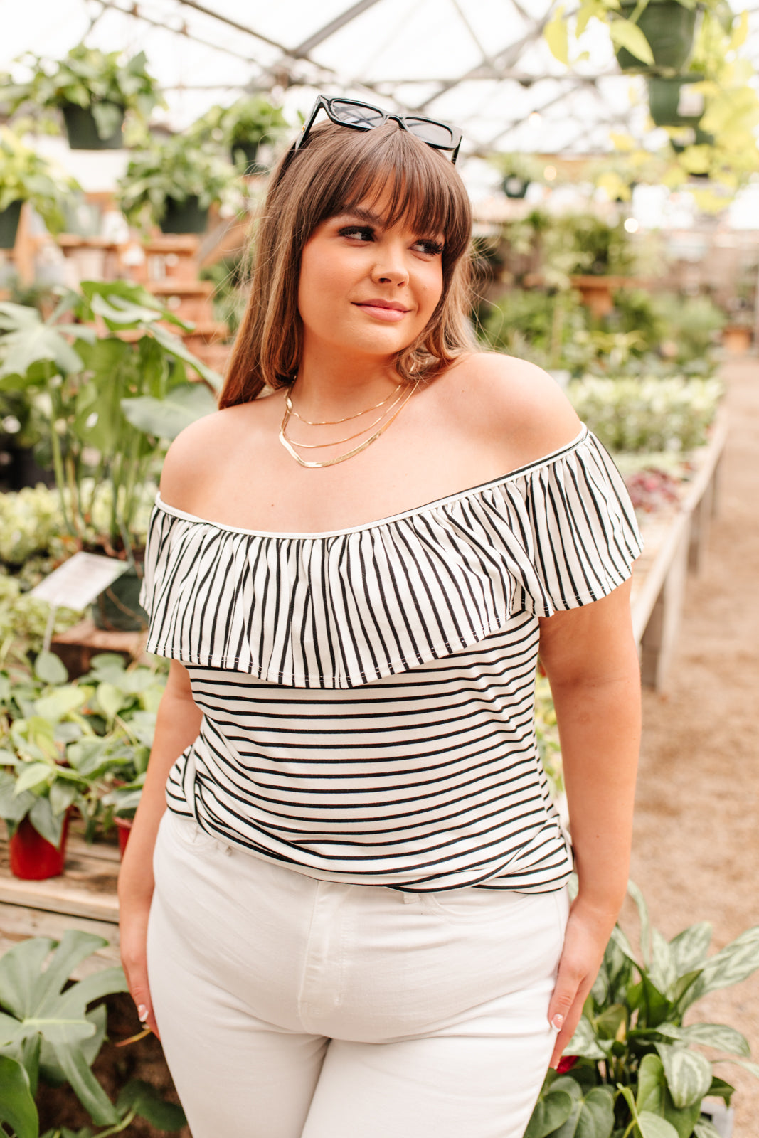 Extra Time Striped Top - Shop All Around Divas