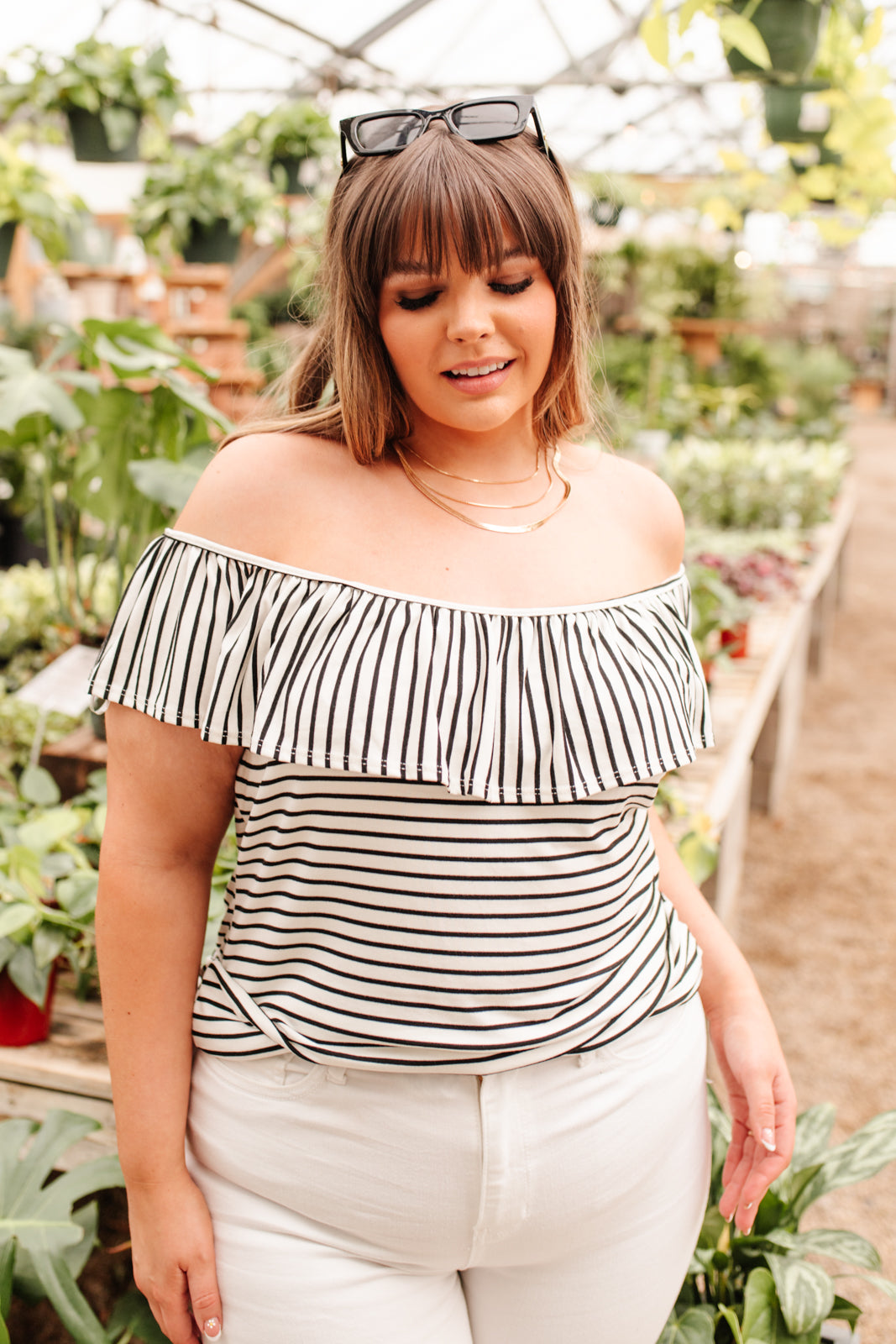 Extra Time Striped Top - Shop All Around Divas