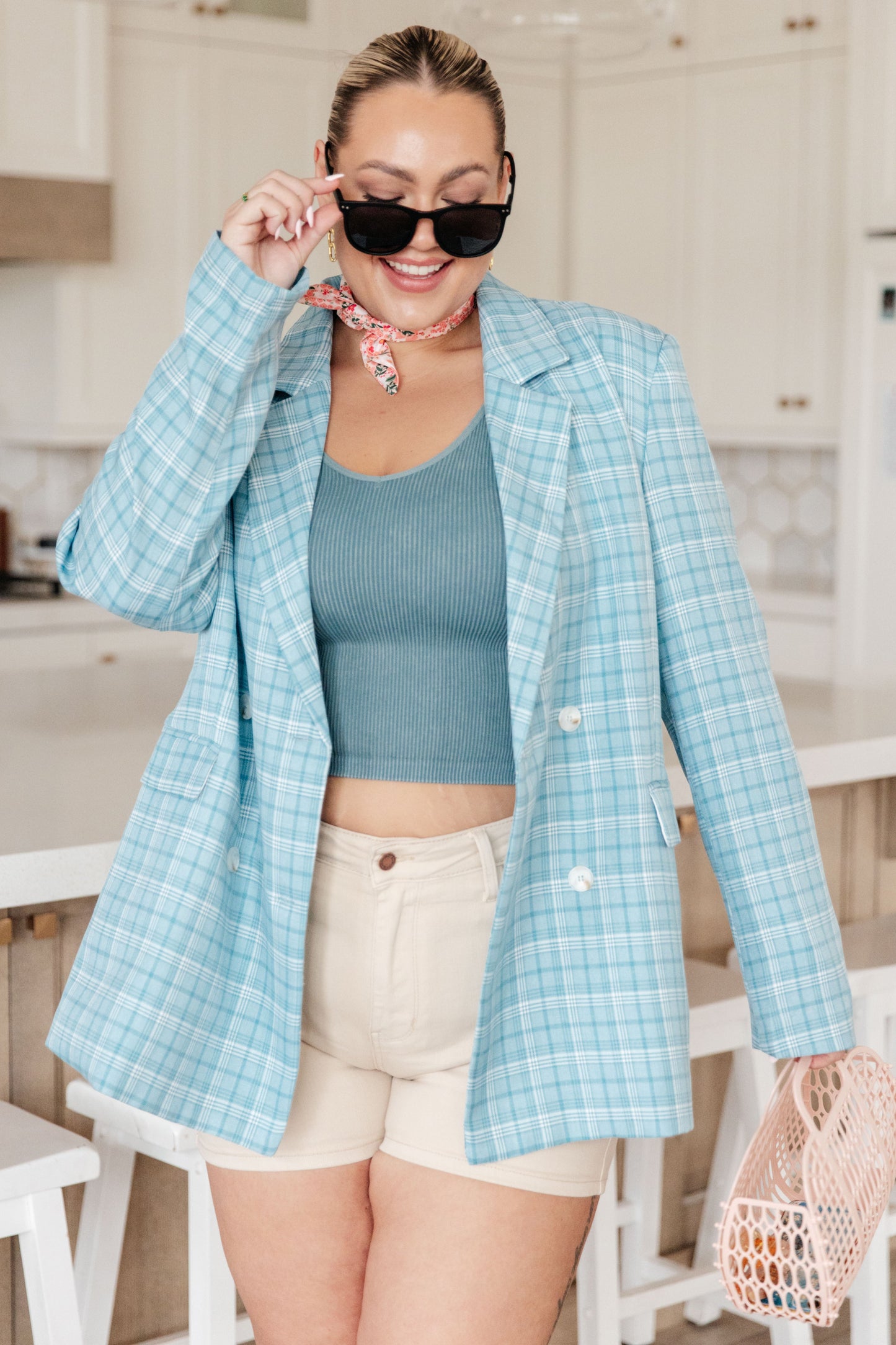 Fetch My Briefcase Plaid Blazer - Shop All Around Divas